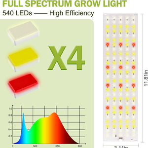 12V quang phổ đầy đủ thực vật phát triển ánh sáng 540 LED phát triển đèn với Auto On/Off hẹn giờ 3/9/12h thích hợp cho trong nhà tăng trưởng thực vật - Product Image 4