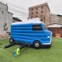 Tienda inflable con forma de coche de tamaño personalizado, tienda comercial de palomitas de maíz para carnaval, tienda inflable de publicidad para ferias a la venta