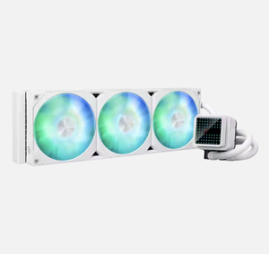 ชุดระบายความร้อนด้วยน้ำสำหรับซีพียู รุ่นใหม่ ปี 2025 Prime LC 360 ARGB สีขาวดำ พร้อมพัดลมเลนส์กระจกเงา ระบบไฟซิงค์  วัสดุพลาสติก  ตลับลูกปืนแบบน้ำ ปี 2025 N - Product Image 2