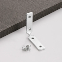 Support d'angle triangulaire à angle droit galvanisé en forme de L en fer plat personnalisé pour bureau à domicile et entrepôt
