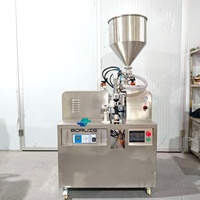 Machine de remplissage et de scellage de tubes semi-automatique à ultrasons pour crème cosmétique, dentifrice, pommade, tube en plastique souple