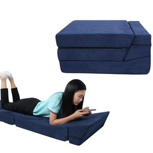 Nhà máy-nén gấp ba bộ nhớ bọt du lịch Nệm bền và có thể gập lại sofabed cắm trại sàn - Product Image 1