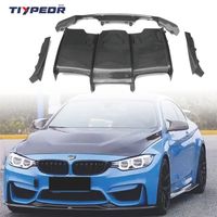 Kit carrosserie en fibre de carbone TIYPEOR pour pare-chocs avant, spoiler avant, jupes latérales, diffuseur arrière pour BMW F80 F82 2014-2020
