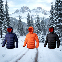 Doudoune légère pour homme en hiver, avec capuche extérieure et bonne isolation, doudoune en duvet de canard blanc