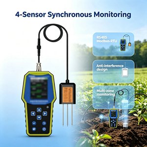 <span class=keywords><strong>Testeur</strong></span> de sol multi-paramètres portable RS485 Modbus-RTU, mesure de l'humidité, de la température, de l'EC et du <span class=keywords><strong>pH</strong></span> pour l'agriculture de précision et la surveillance des exploitations agricoles - Product Image 2