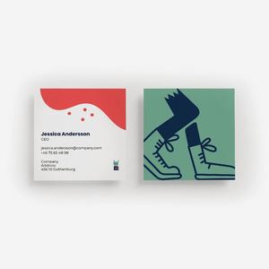 Cartes de vœux personnalisées avec logo, en papier d'art, impression recto-verso, pour anniversaire, mariage, entreprise, remerciement, cadeau - Product Image 3