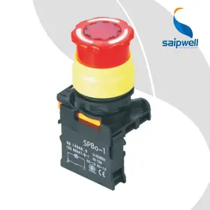 SAIP/SAIPWELL Preço de fábrica IP65 Interruptor de botão de emergência