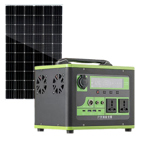 Inversor de Onda Sinusoidal Pura con Batería de Iones de Litio, Linterna y Panel Solar para Carga Solar en Exteriores, 800W/1500W, Respaldo de Emergencia - Product Image 1
