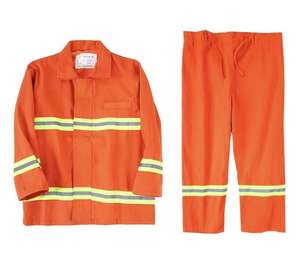 ملابس السلامة لمكافحة الحرائق بوليستر قطن مثبط للهب قماش للتدريب اليومي بدلات مكافحة الحرائق - Product Image 1