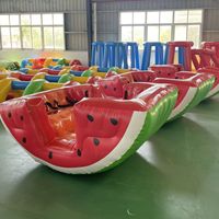 Bateau aquatique gonflable hermétique et écologique, modèle Pirate Arc-en-ciel Balançoire à bascule Pastèque, Prix usine