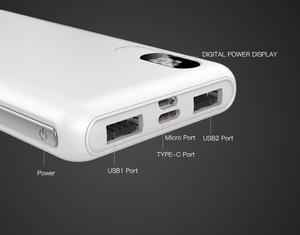 Trung Quốc Nhà Máy Giá LED Sạc Nhanh 10000mAh pin chống thấm nước bảo vệ bìa cho Iphone x cho Samsung 10 Wát đầu ra Micro USB - Product Image 6