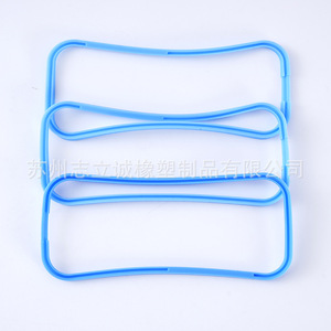 Anneau d'étanchéité en silicone bleu Zhi Licheng, moulage par compression rectangulaire pour l'étanchéité à l'eau automobile, ignifuge V-0 - Product Image 1