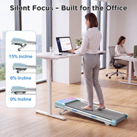 Tapis de marche silencieux et durable à moteur sans balais, économe en énergie, pour bureau à domicile et fitness