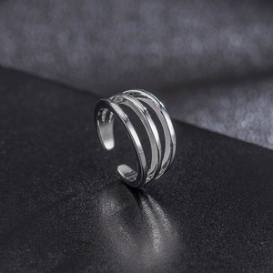 European American Beach Stainless Steel 3 Row <b>Adjustable</b> Toe Band <b>Ring</b> Women Wholesale - Product Image 5