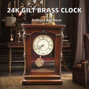 Reloj de pie mecánico de 12 segundos de Congreve con esfera de bola rodante en zig-zag, decorado con esmalte cloisonné y latón dorado de 24K, con cúpula de cristal. - Product Image 2