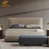 Mobilier de chambre à coucher moderne et luxueux Lits rembourrés rembourrés Lit très grand ensemble cadre de lit double 180x200 Filles Princesse Design classique