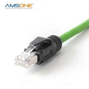 Amsone-solución EtherNet personalizada, conectores de cables de comunicación, montaje y ensamblaje de cables, arnés de cableado