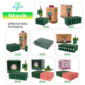 Sac à crottes 7D garanti HDPE EPI vert foncé <span class=keywords><strong>plaine</strong></span> expédition rapide sac à crottes pour chiens - Product Image 4