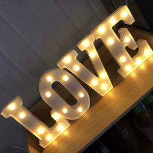 <b>LED</b> <b>Letter</b> Lights Sign Light up <b>Letters</b> Sign for Night Light Wedding/Birthday Party Battery Powered Christmas Lamp - Product Image 2