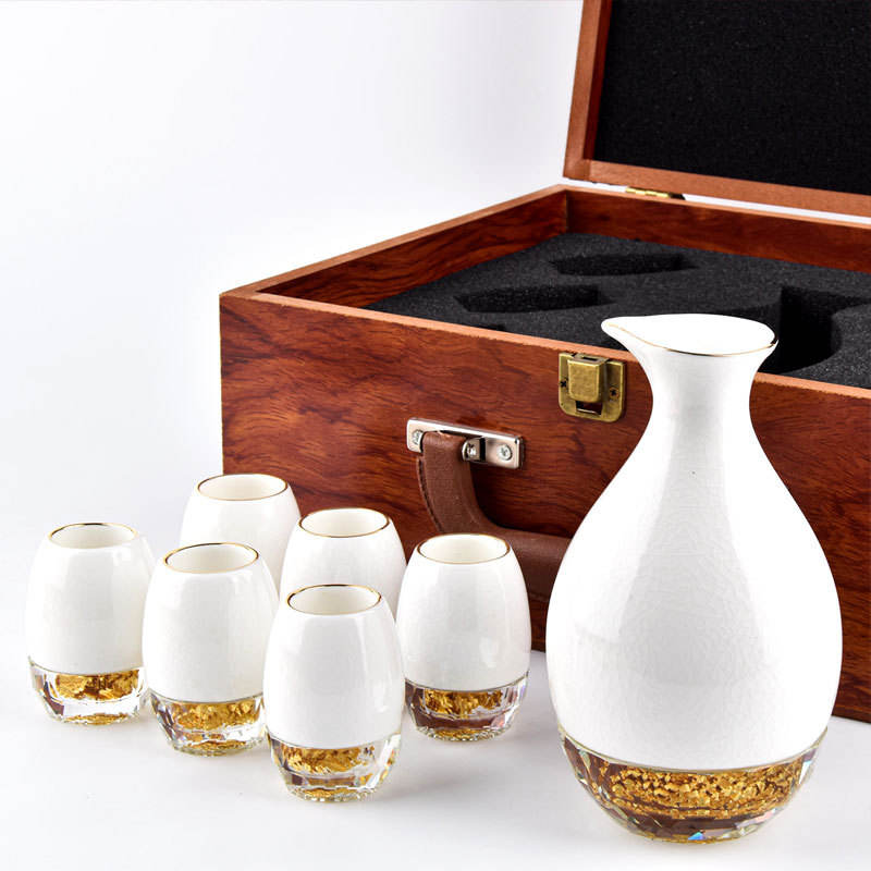 Ceramic wine gift box ice crack