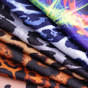 Venda imperdível tecido de spandex de nylon com estampa personalizada de leopardo animal, roupa de banho feminina, tecido de spandex grátis