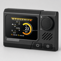 OkyRie HC-K024 Interruptor de Calefacción de Estacionamiento, Controlador Digital LCD para Calefacción de Aire Diésel, 12V 24V Universal para Camiones, Autocaravanas y Furgonetas