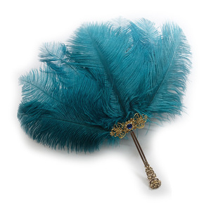 Thanh lịch Vòng đầy màu sắc đà điểu lông fan hâm mộ cho lễ cưới, Bridal showers & Đảng trang trí nội thất | bán buôn có sẵn - Product Image 3