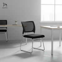 Chaise de bureau confortable EaseNeat avec structure robuste, dossier antidérapant, idéale pour le bureau, la salle de conférence et les réunions