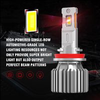 Ampoule de phare LED G10 de haute qualité H4 H7 H11 9005 avec puces G-XP 6000LM Double Tube de cuivre 12V 24V pour Kit de phare de voiture 6500K