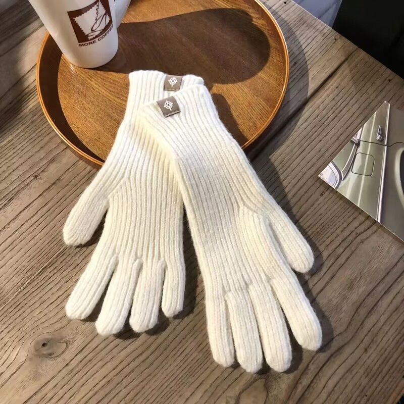 Long white gloves with label - free size