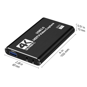 Độ Nét Cao 4K 60Hz USB3.0 HDTV Âm Thanh Video Capture Card Với PVC Áo Khoác Sống Streaming & Ghi Âm Microphone Để HDTV - Product Image 4