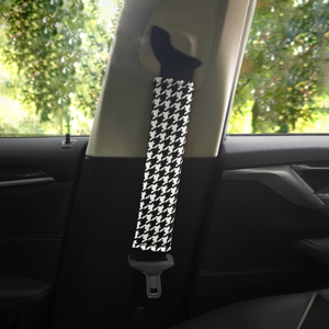 Copricintura di Sicurezza Auto di Lusso in Tessuto Pied-de-Poule, Universale, Traspirante, per Comfort e Sicurezza - Product Image 3