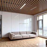 Panel de Pared de PVC para Oficina, Moderno, de Resina, 168*24mm, 155 Blanco