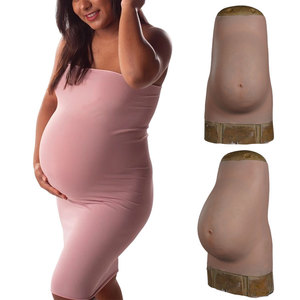 Silicone Faux Ventre Enceinte Doux Réaliste Faux Ventre <span class=keywords><strong>de</strong></span> <span class=keywords><strong>Grossesse</strong></span> <span class=keywords><strong>9</strong></span> <span class=keywords><strong>Mois</strong></span> pour Acteur Performance Film Props Maternité Cosplay - Product Image 1