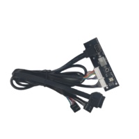 Sarung PC Panel Depan USB 3.0 Motherboard Komputer Rakitan PCB Dua Sisi Sakelar Daya Papan Sirkuit Sakelar Panel Floppy Disk