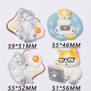 Grandes dijes de resina Kitty Computer Sofa Lento Big DIY Decor - Product Image 2