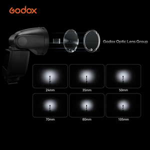 Flash pour appareil photo <span class=keywords><strong>Godox</strong></span> <span class=keywords><strong>V1</strong></span> Mid Round Head 2.4G TTL HSS 1/8000s avec écran tactile rechargeable pour appareil photo <span class=keywords><strong>Canon</strong></span> - Product Image 3