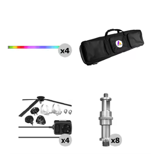 Best-Sales ColorPrecision AX1 Professional Wireless <b>LED</b> <b>Tube</b> Lighting Sets Adjustable Color Temperature Waterproof Cinematic - Product Image 4