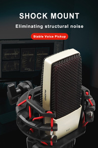 สตูดิโอบันทึกไมโครโฟนคอนเดนเซอร์ Electret OEM ชุดไมโครโฟน <span class=keywords><strong>XLR</strong></span> 3 พินแบบมีสายสําหรับการร้องเพลงไมโครโฟนตัดเสียงรบกวน - Product Image 3
