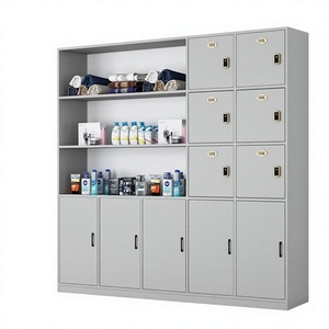 Lockable Salon Storage <b>Cabinet</b> Hair Salon Towel <b>Locker</b> - Product Image 1