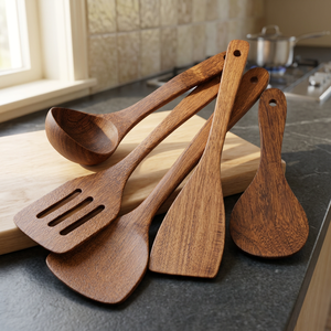 Cuchara de Madera Hecha a Mano de Primera Calidad, Segura para Alimentos, Lacada, Utensilio de Cocina, Precios Competitivos al por Mayor - Product Image 3