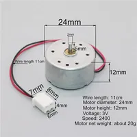 1 pièce Nouveau Moteur de ventilateur miniature antidéflagrant à courant continu à balais en série, en métal, 05-12V, pour équipement audio, jouets, machines de jeu, robots