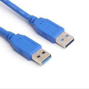 <b>Usb</b> 3.0 Male <b>To</b> Male Data <b>Cable</b> Blue All Copper High Speed For Computer And External Devices - Product Image 3