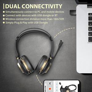 Fabricant du meilleur <span class=keywords><strong>casque</strong></span> de jeu sans fil à réduction de bruit <span class=keywords><strong>Casque</strong></span> de jeu On-ear avec micro microphone pour <span class=keywords><strong>PC</strong></span> - Product Image 6