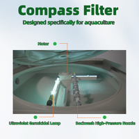 Koi Pond Filtre à tambour Alimentation par gravité Tilapia Fish Farm Système de filtration de l'eau Tamis d'aquaculture Filtre à tamis pour étang