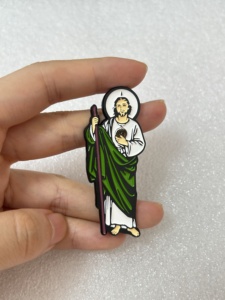 Broches en émail souple personnalisées en métal, thème Chapeau mexicain <span class=keywords><strong>Jésus</strong></span>/Judas, pour la mode de la remise des diplômes <span class=keywords><strong>et</strong></span> les thèmes religieux, vente en gros - Product Image 5