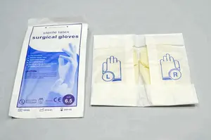 Pidegree lateks toz cerrahi Glovees 50 çift kutu başına fiyat malezya fabrika kökenli steril cerrahi toz Glovees
