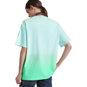 Camiseta Oversize Degradada para Mujer FOXA, 100% Algodón, Transpirable, Estilo Urbano, Casual, Manga Corta, Corte Holgado - Product Image 5