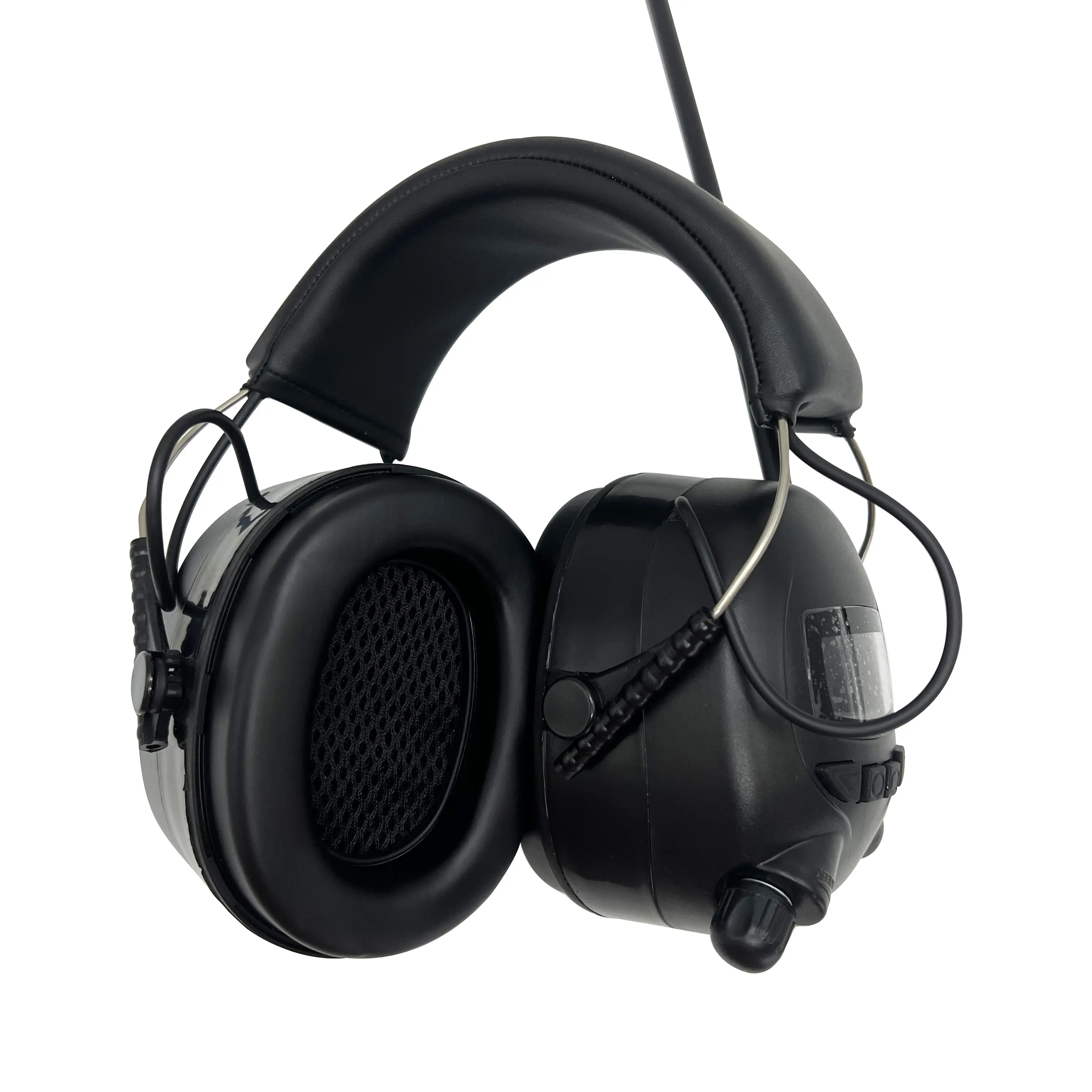 Industrial wireless noise cancelling Am/fm Radio Headphone Hearing Protection earmuffs with External microphone