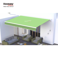 Auvent de porte et de fenêtre Hooeasy imperméable et décoratif, manuel, rétractable, pliable, pare-soleil
